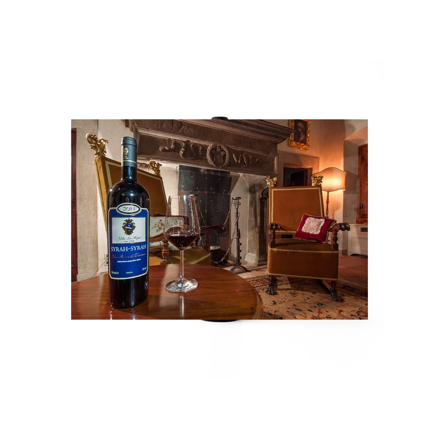 Premium quality Italian Syrah in purity red wine SYRAH-SYRAH I.G.T. 0.75lt