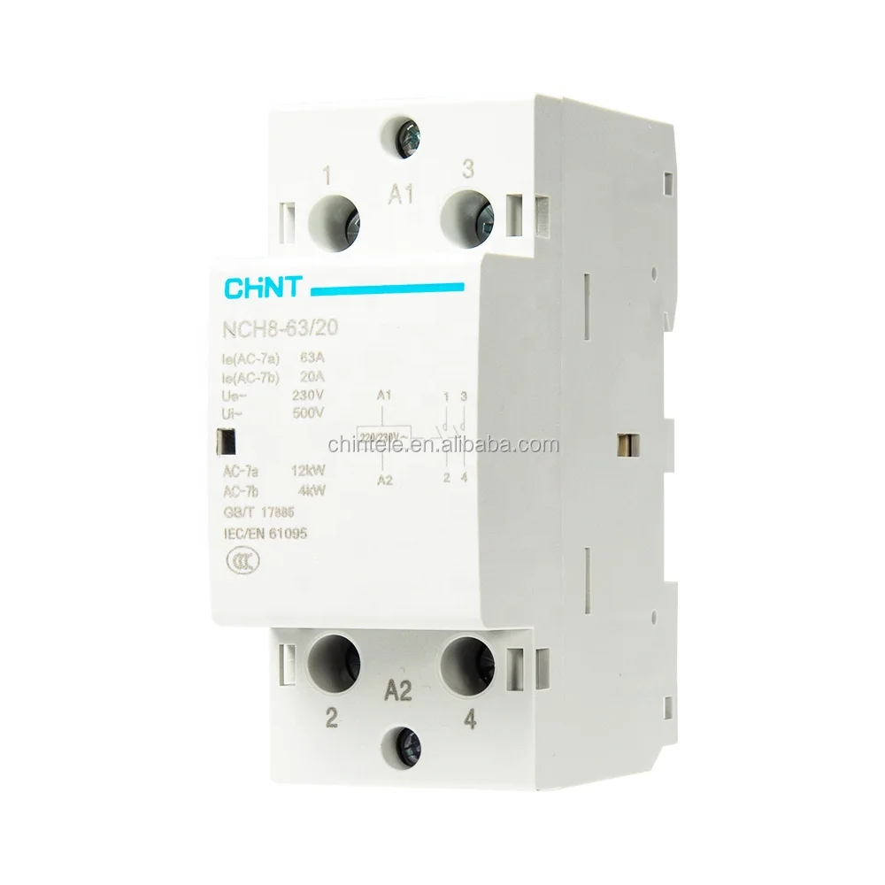 Material selection CHINT general electric magnetic modular ac contactor 24v 220v with good price