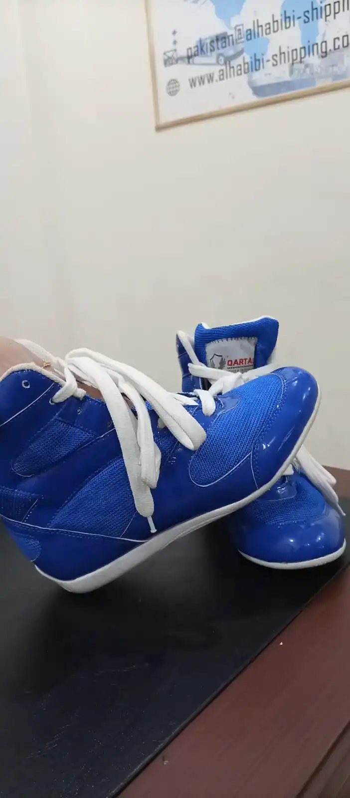 Good Quality High Premium Custom logo And Design PU Leather Lightweight Mesh Rubber And Grip Men Wrestling shoes