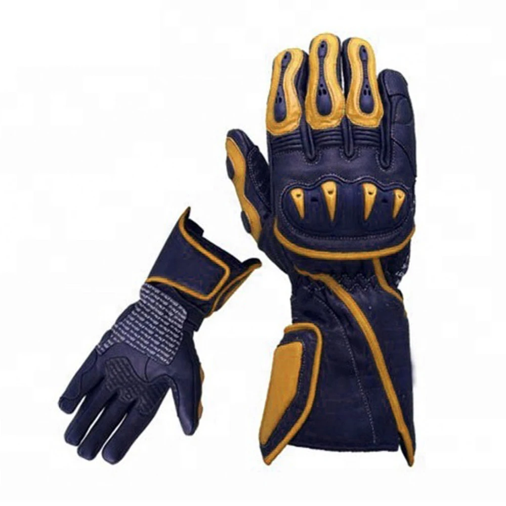 New Stylish Motor Bike Leather Gloves Custom Gloves For Biker