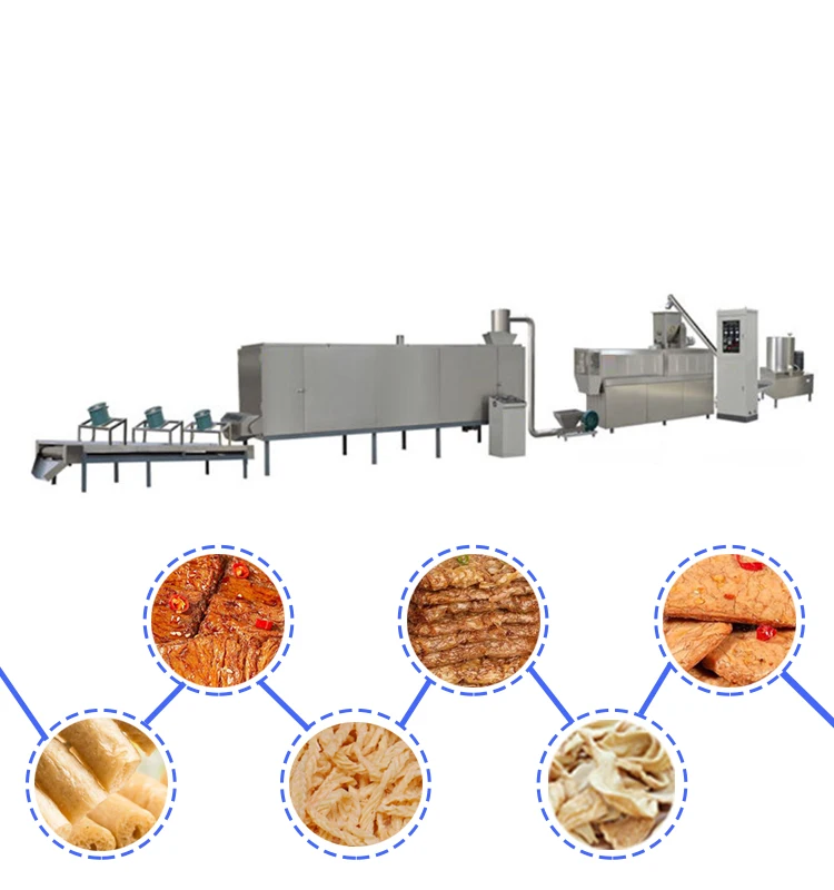 Best selling textured soya protein extruder machine soya meat making machine made in China
