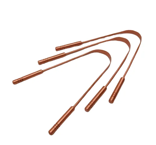 Pure Copper Tongue Scraper All Natural Ayurvedic Tongue Cleaner  Maintains Oral Hygiene Metal Tongue Cleaner or Scraper