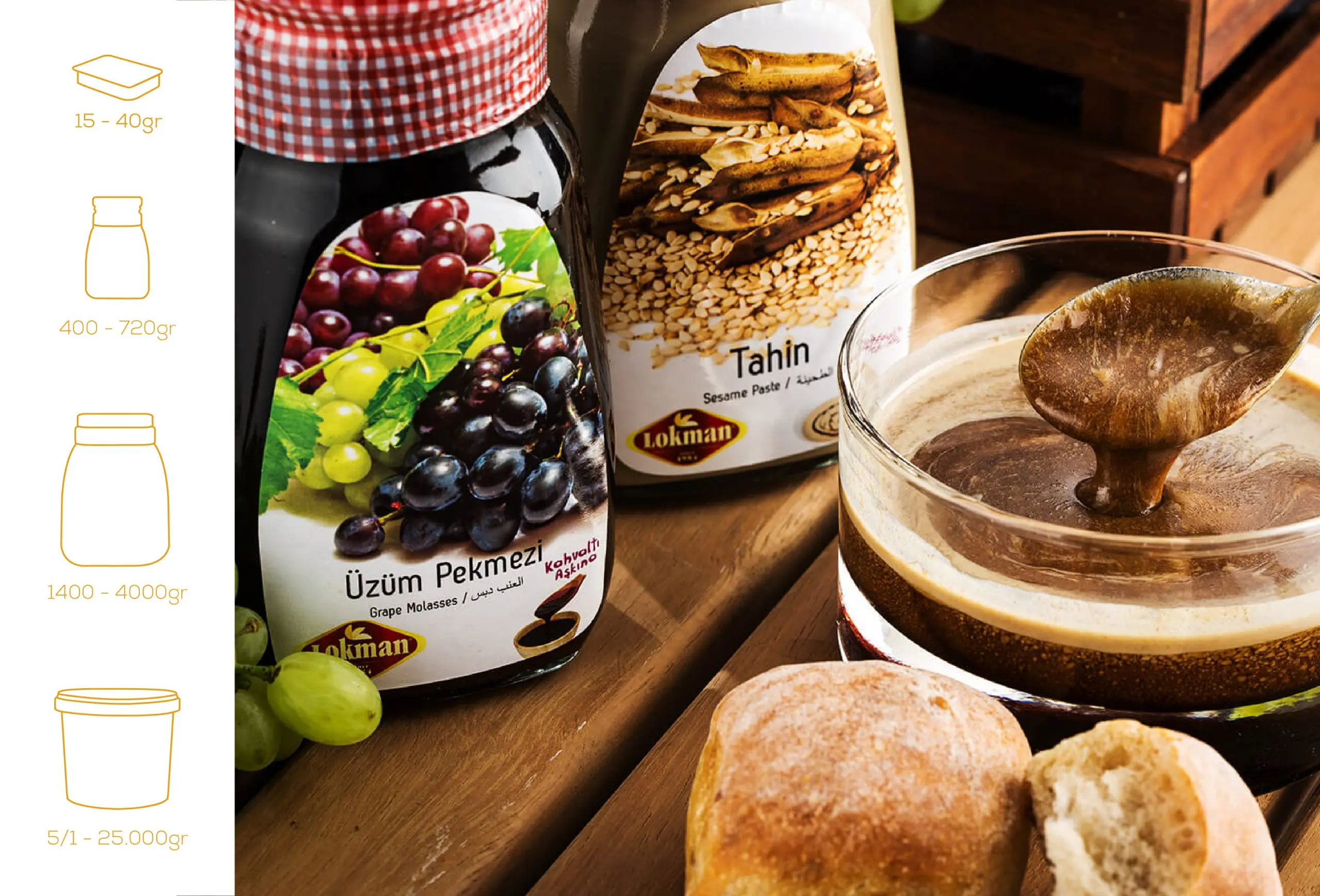 Best Quality 100% Natural 380-720 gr Glass Jar Packaging Natural Grape Molasses