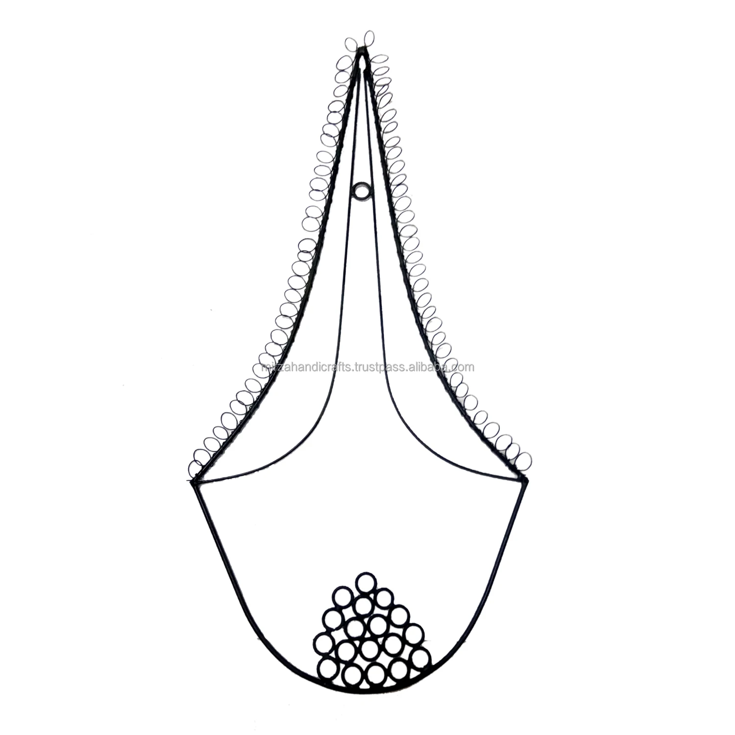 Trending Basket Metal Wall Art Black color  for Home use as Bed room Living room Guest room