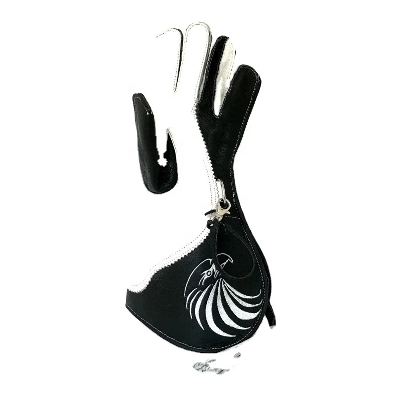 100% Handmade Best Quality Double Layer Genuine Nubuck Leather Falconry Gloves for Hunting and Outdoor Activities