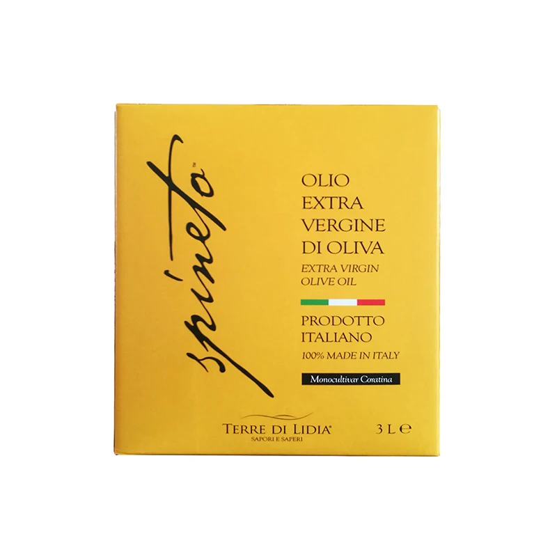 Made in Italy High Quality Italian Extra Virgin Olive Oil Bag in box Spineto 3 L