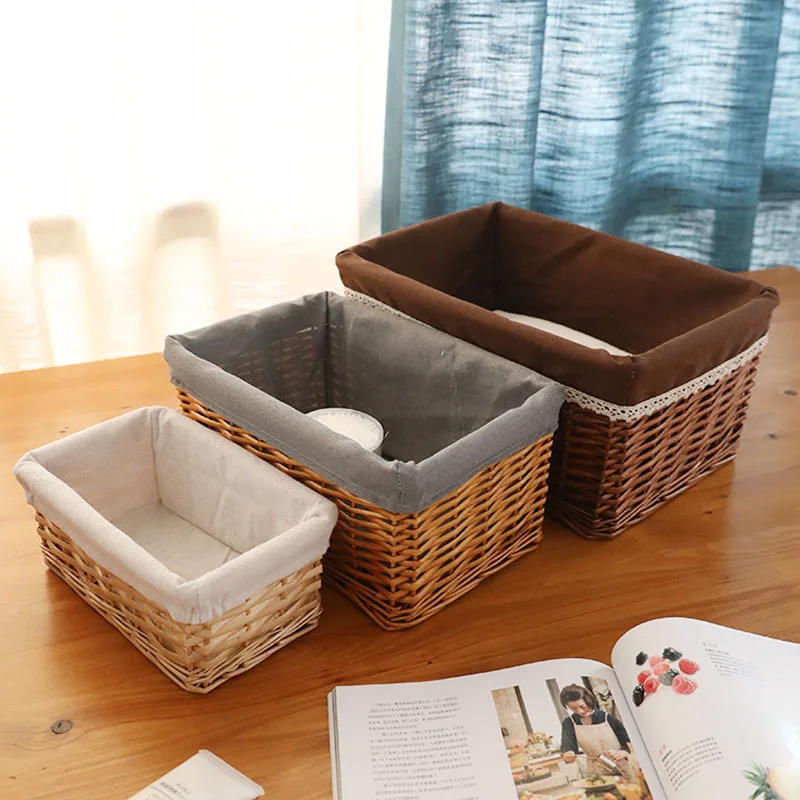 Лидер продаж на Amazon, китайские производители, плетеная витрина для пикника ручной работы, корзина для хранения из ротанга