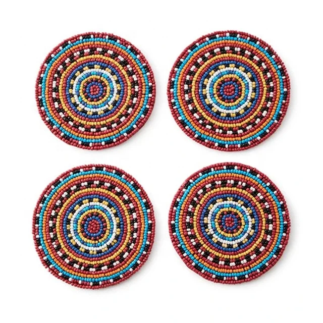 Hot Selling Wedding Party Beaded Tables Mats and Coasters