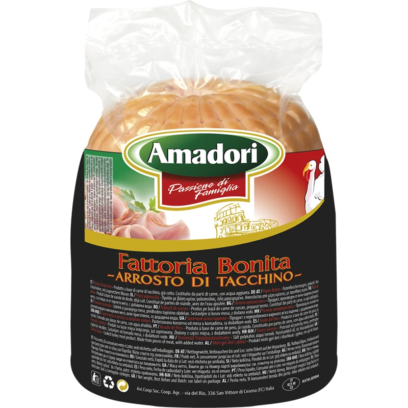 Top Quality Made in italy Ready to ship ready to eat poultry meat 3kg roasted turkey breast