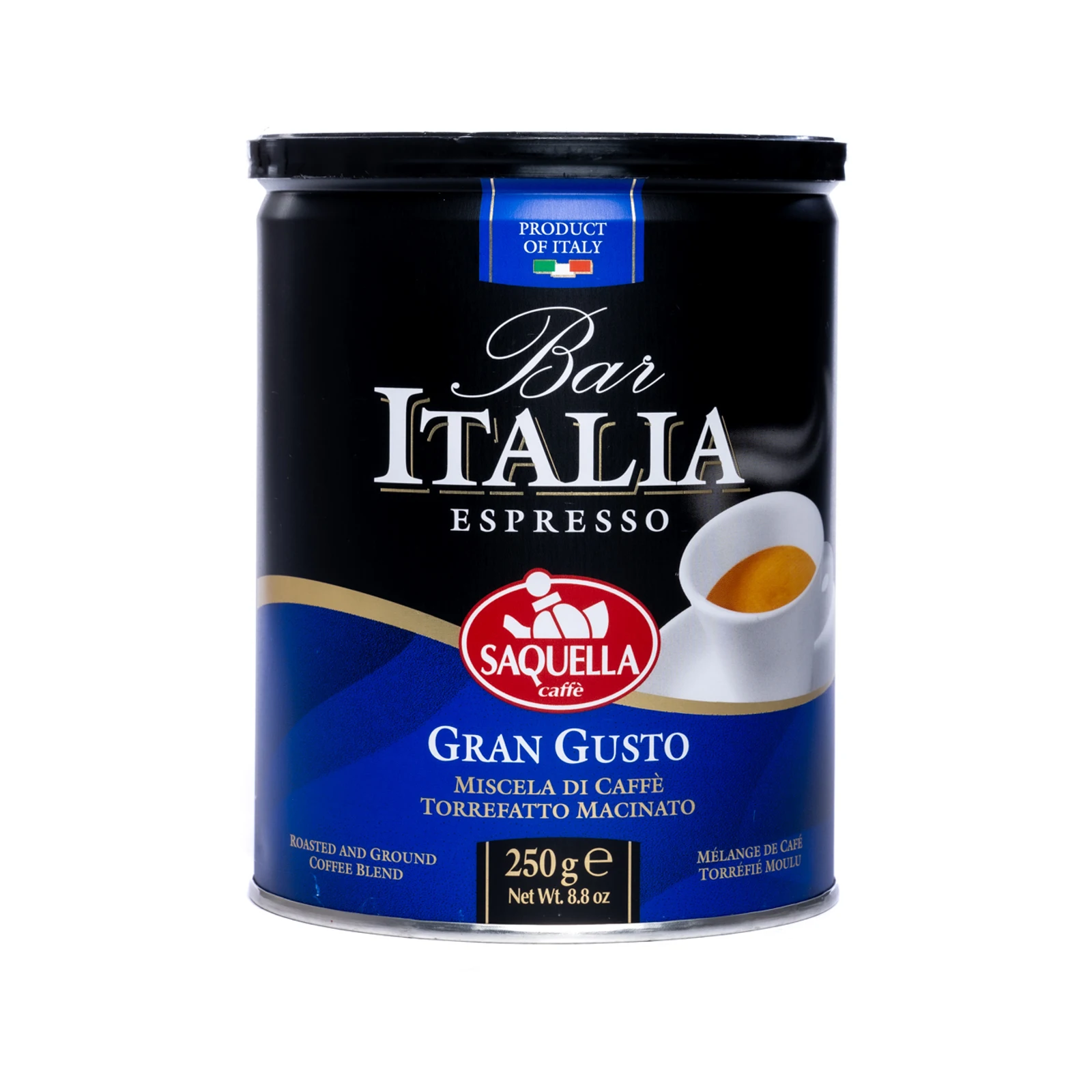 Made in Italy 250 gr Bar Italia Gran Gusto Ground Coffee for everyday