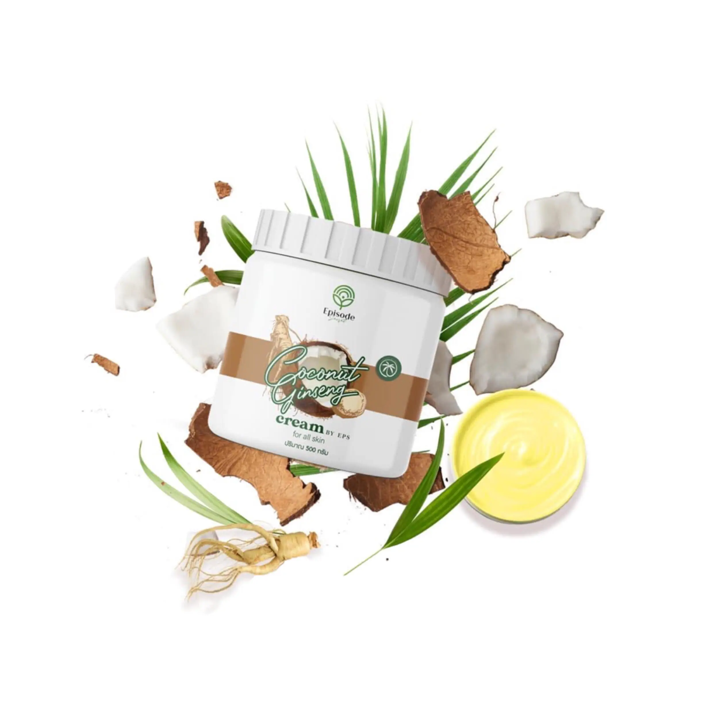 Ginseng Coconut Cream By EPS For All Skin (Say Goodbye To Damaged Skin Or Stretch Marks)