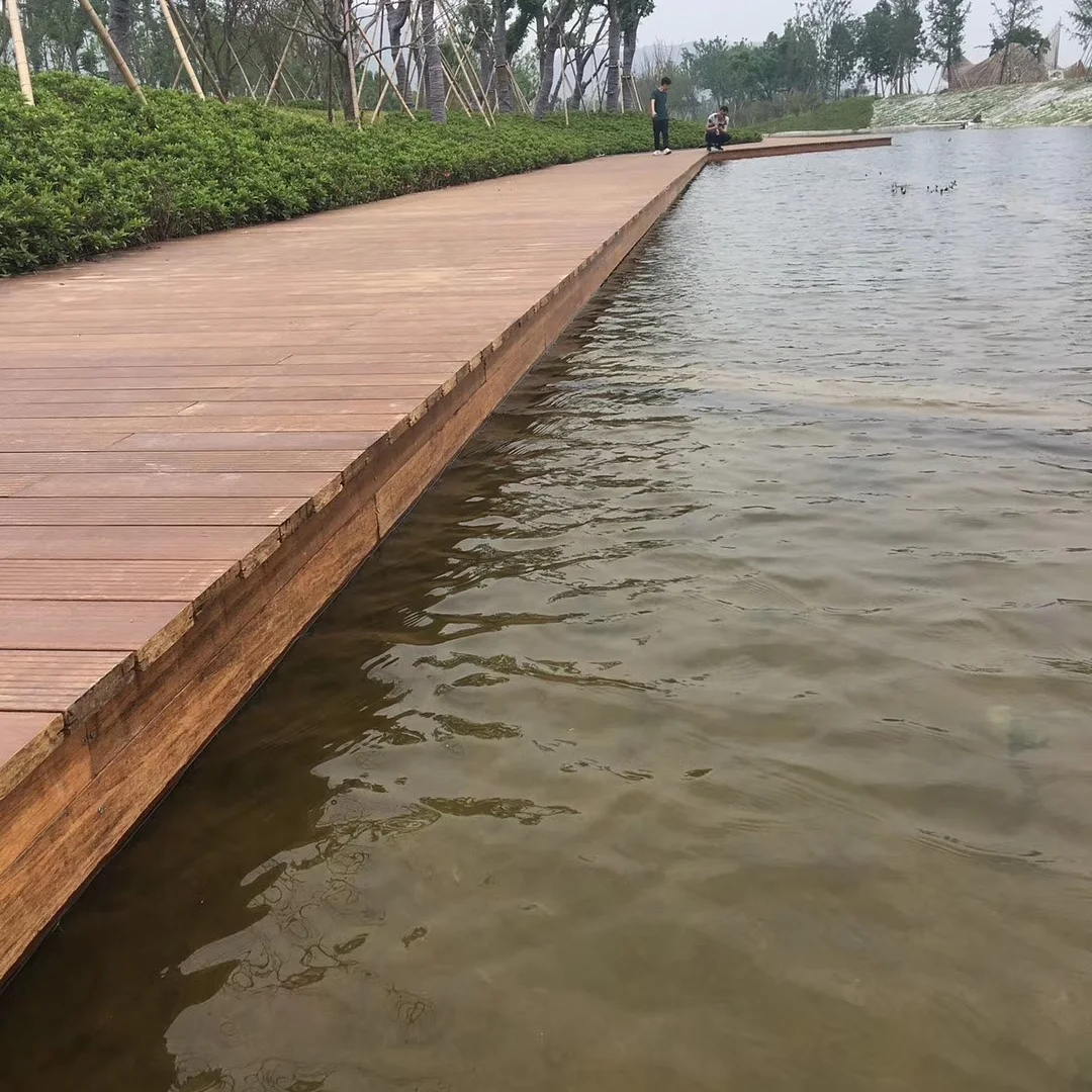 Водостойкий, антикоррозийный наружный бамбуковый настил от озера, реки и побережья