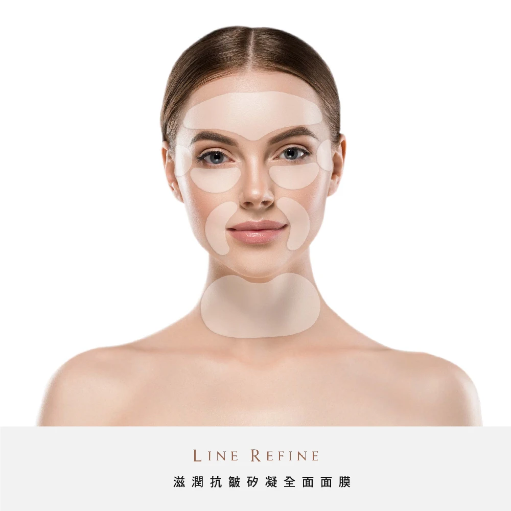 Dermal test excellent Beauty Silicone Decollete pad Anti Wrinkle Pad