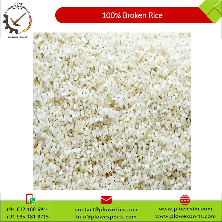 100% Broken Rice Non Sortex Manufacturer from India at Wholesale Price