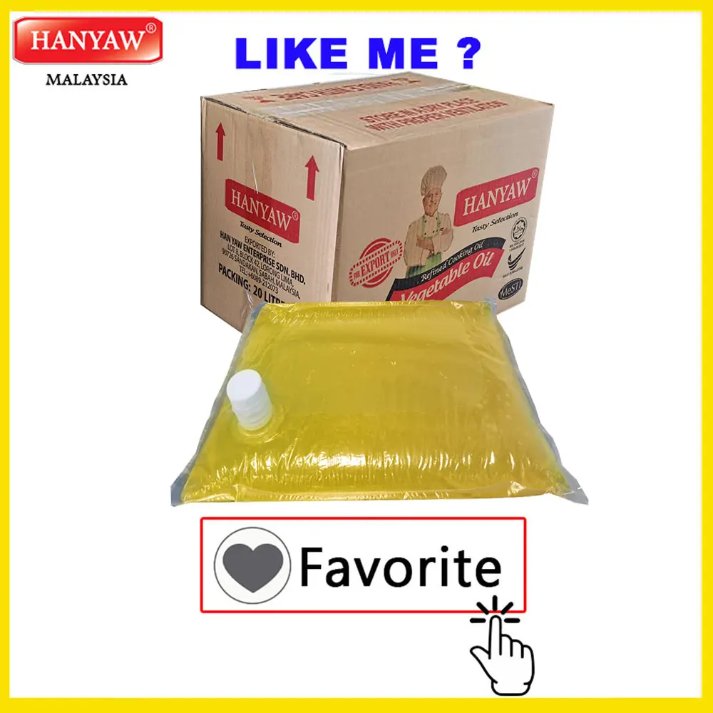  [Малайзия] Быстрая доставка + Halal Сертифицированный бренд Hanyaw олеин CP6 пальмовое масло растительное (слюнявчик 20 литров/картонная коробка)