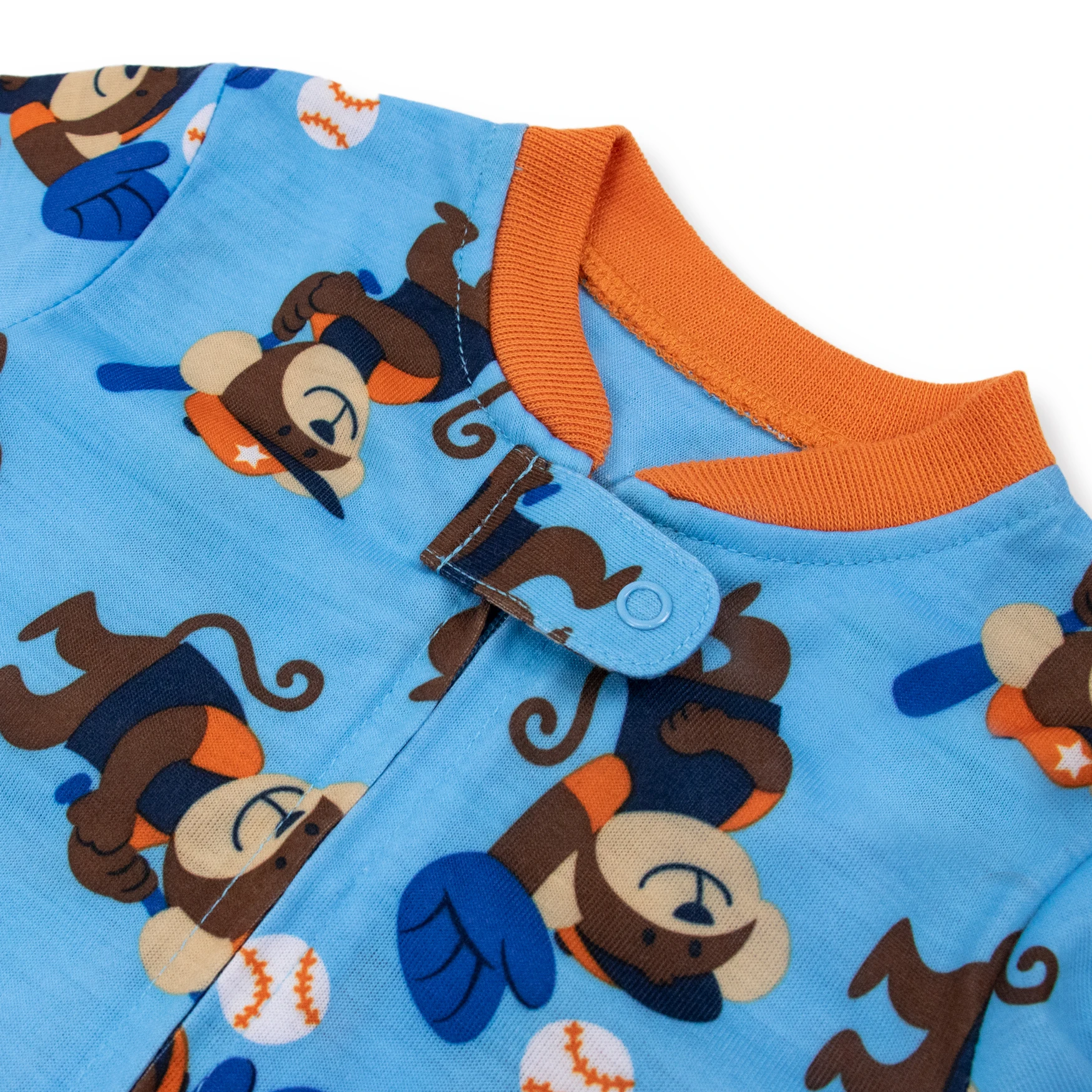 JOYUAN GARMENT MANUFACTURER BR190803 baby romper - custom OEM unisex jumpsuit onesie polyester pajamas one piece stripe blue