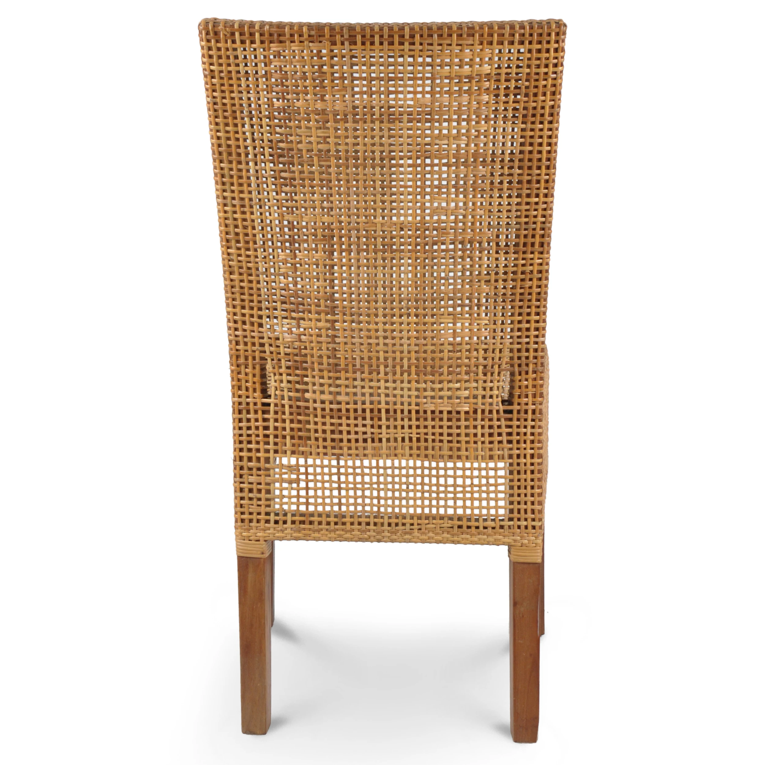 Обеденный стул Abaca с деревянной рамой из натурального ротанга для домашней мебели