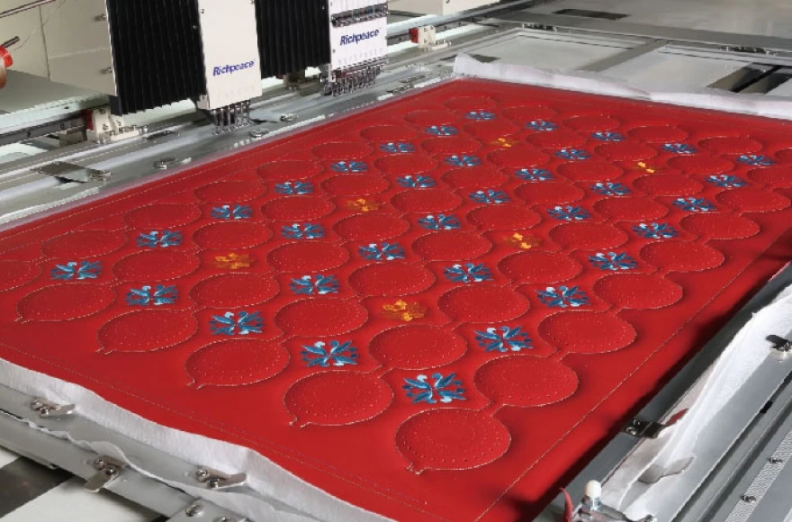 Richpeace Automatic Perforation+Embroidery+Sewing Machine