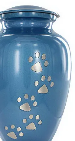 Super Quality Paw Printed Brass Metal Cremation Urn for Ashes New Design et Cremation Urn at Wholesale Price -5 Paw print