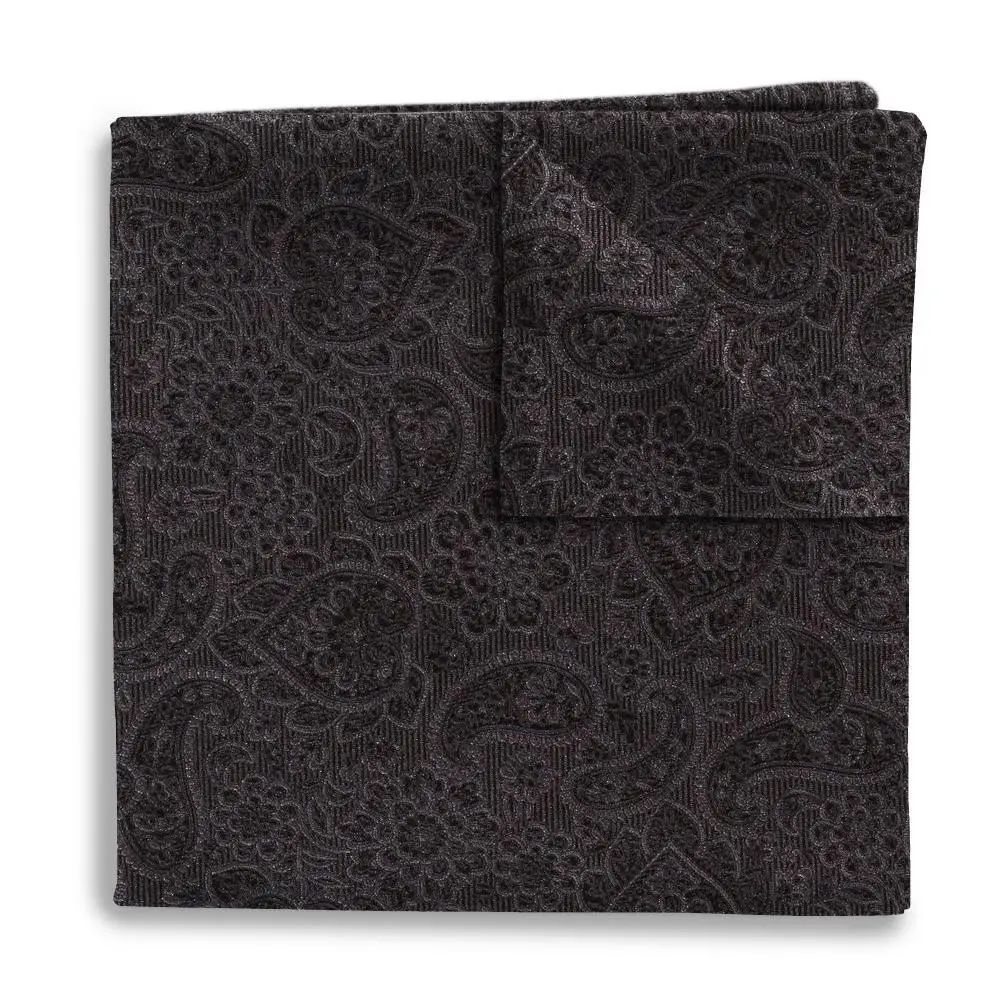 
Beau Ties of Vermont | Pembroke Black Pocket Square 