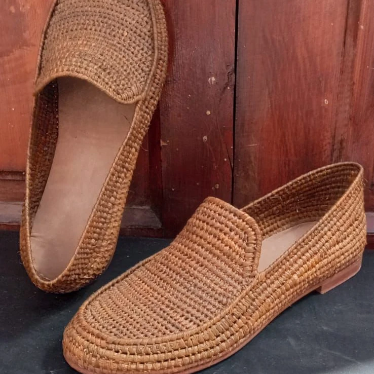 Лоферы из рафии, мужская обувь, мужские шлепанцы из рафии, натуральные мужские оксфорды, искусственная Марокканская обувь