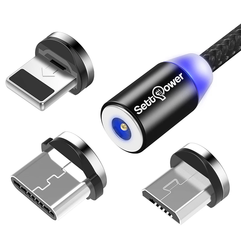 
Free Shipping Settpower UC001-2M usb cable strong magnetic 3 in 1 usb cable new hot selling cable micro usb 