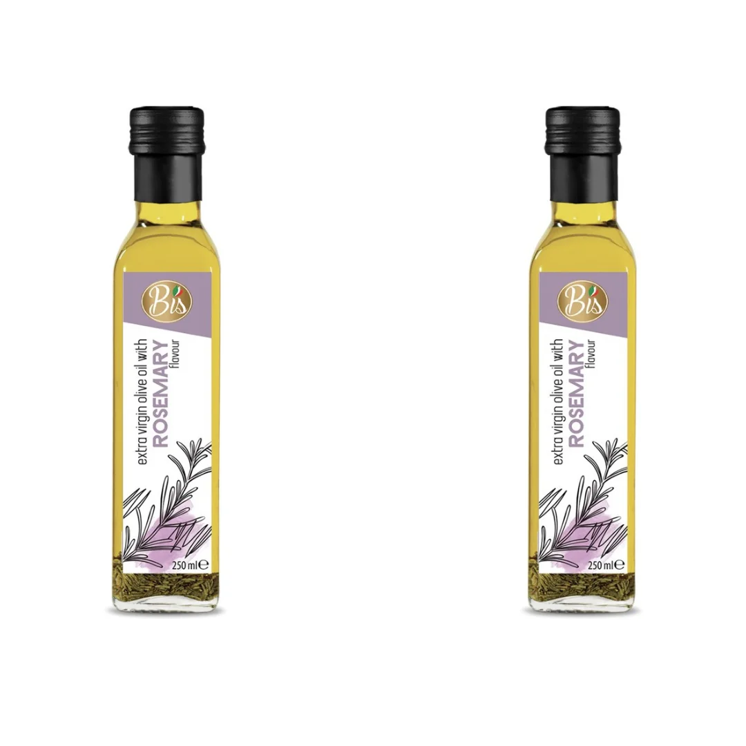 MAade in Italy Top quality extravirgin olive oil with rosemary flavour 250ml Bis brand