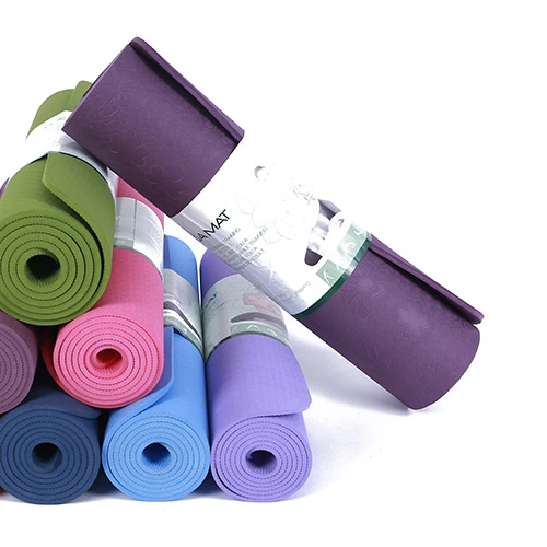 
Direct selling 5mm TPE yoga mat non-slip factory custom fitness mat gymnastics dance mat fitness workout equipment Due Sports 