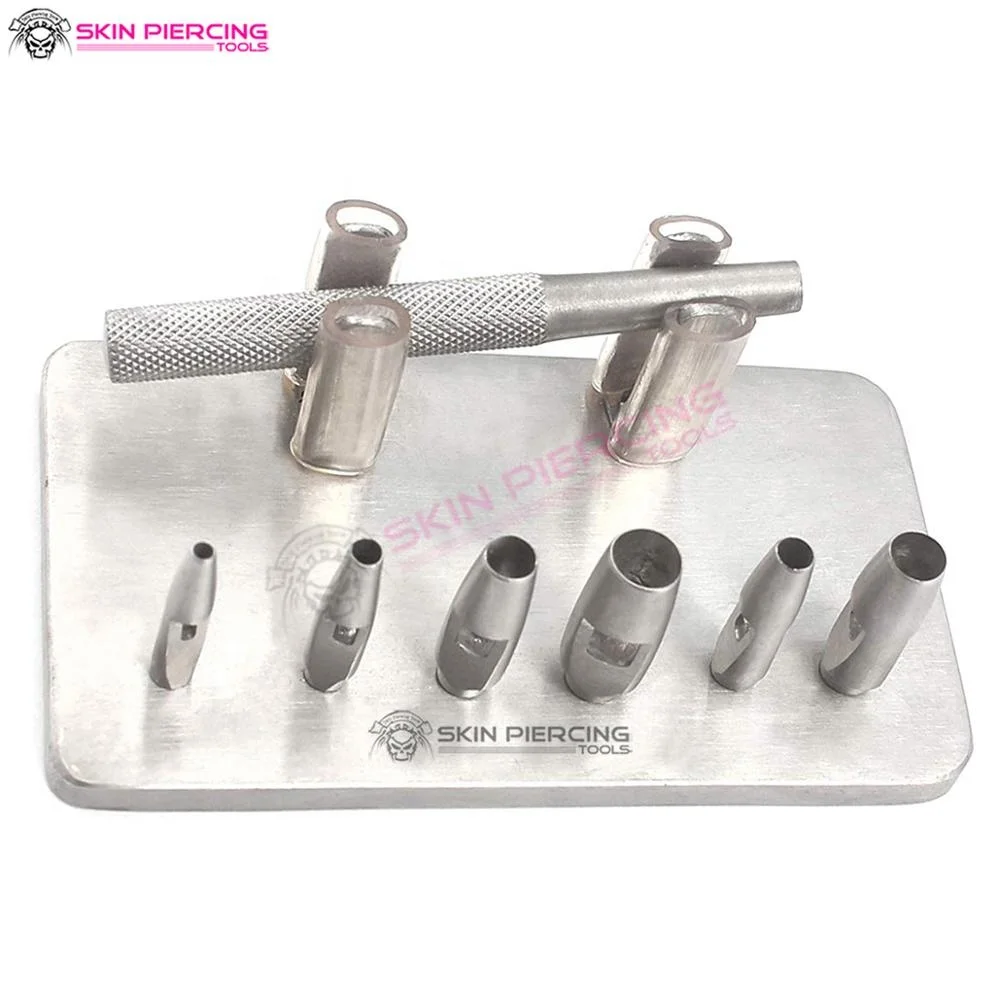 
High Quality Stainless Steel 6pcs Set of Keyes Dermal bunches, Dermal Biopsy Punch 4mm, 5mm, 6mm, 7mm 