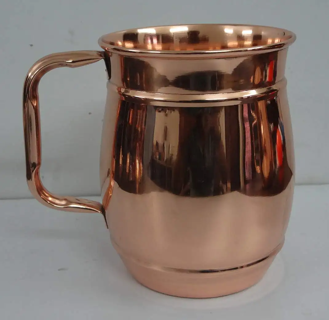 Manufacturer of Stainless Steel Barrel Mug Copper Plated Stainless Steel 32oz Barrel Mug Stainless Steel Beer Mug
