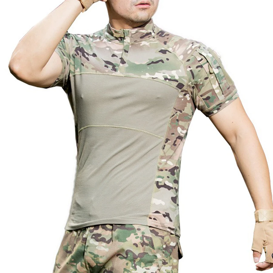 Special forces outdoor T-Shirts short-sleeved tactical training camouflage half-sleeve T-Shirts