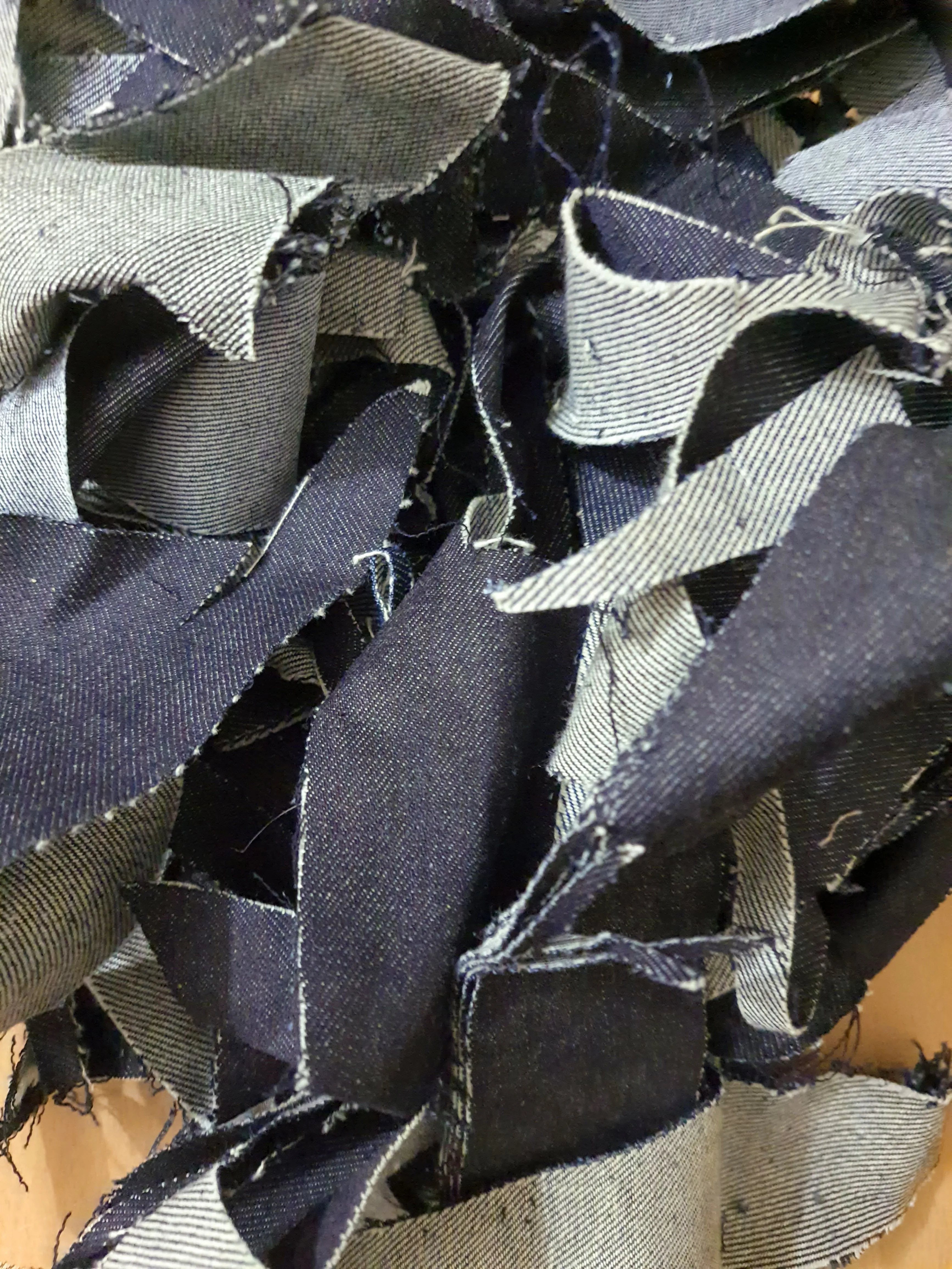 Джинсовые ткани, отходы 100% хлопка, ткани класса А из Бангладеш, предварительно потребляют отходы