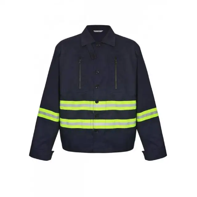 Polyester safe TNG Brand Nomex clothing with contrast tape TF04 High visibility workwear  Made in Vietnam