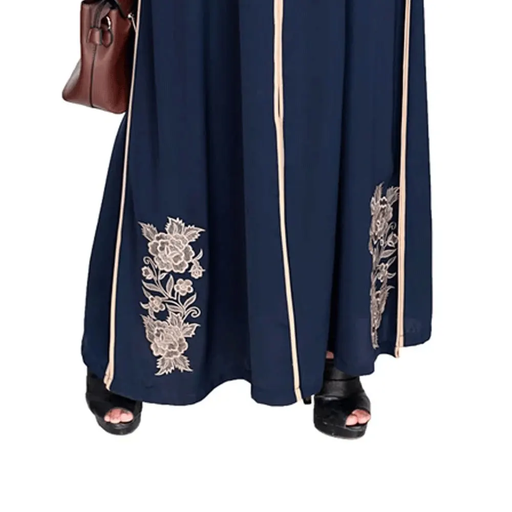 New Model Fancy High Quality Elegant Open Abaya Muslim Women Abayas Dress New Fashion Ladies Abaya Dress