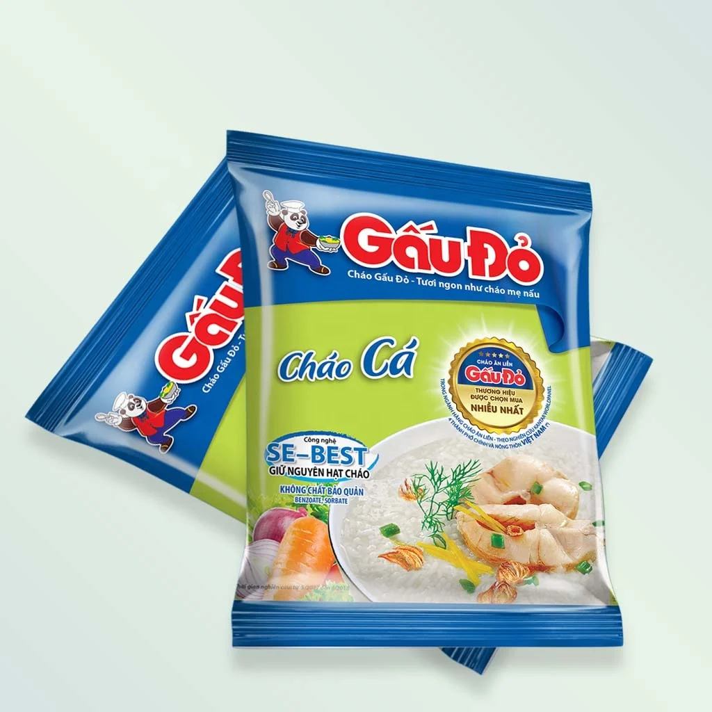 
Daily meals with Vietnamese Instant Porridge with Fish Flavor Super Delicious and Healthy 