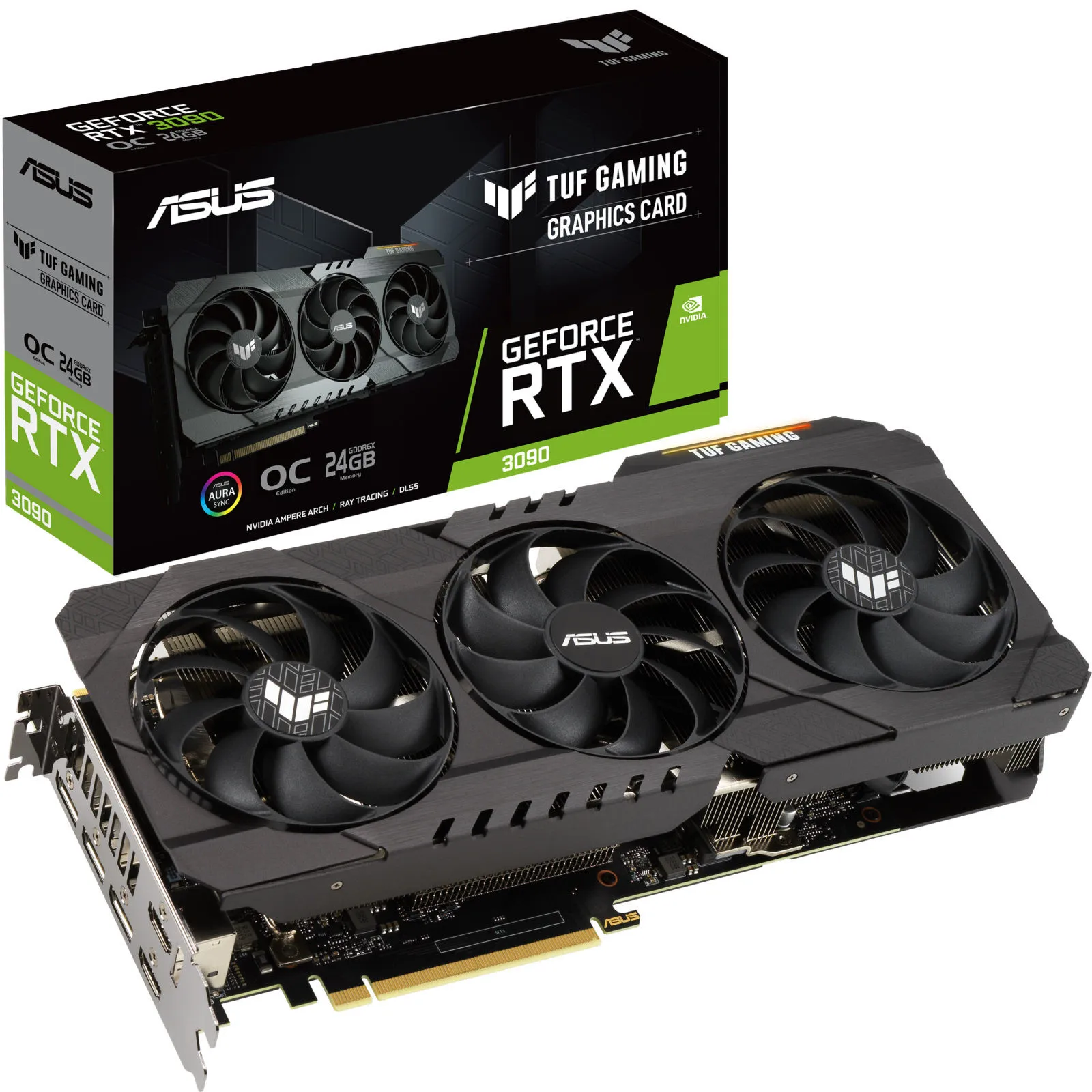 
Бесплатная порогу перевозка груза для ASUS-TUF RTX 3090 24 ГБ GDDR6X PCI Express 4,0 видеокарта-черный 