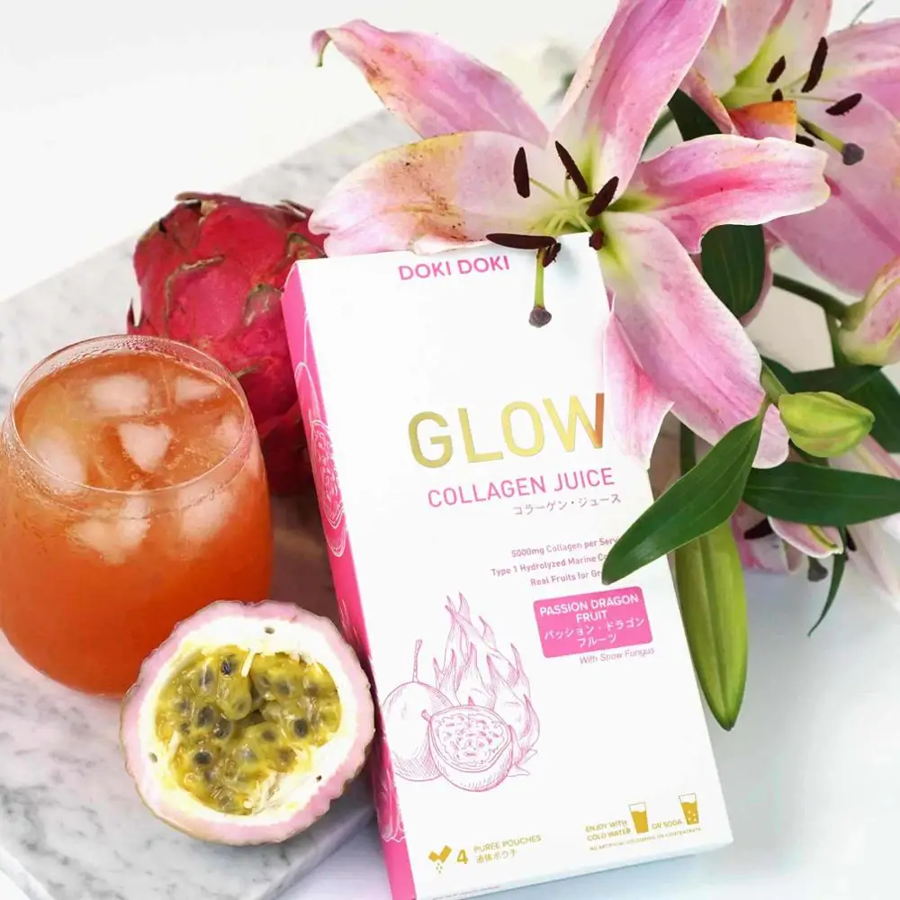 
Premium Lychee Goji Collagen Flavor Effective Beauty Collagen Drink - Hydrolyzed Marine Collagen with for Hydrated skin 