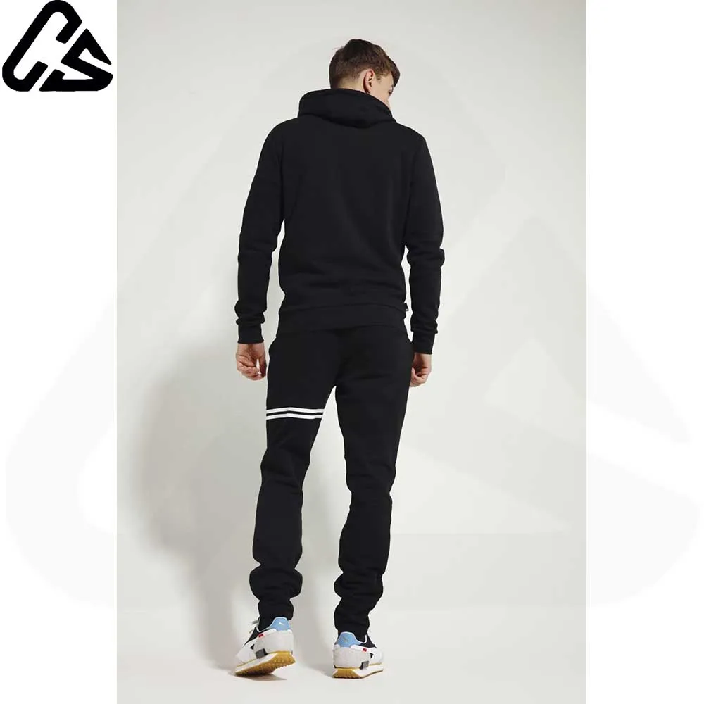 Брюки на левой ноге с аглотами и люверсами для мужчин женщин повседневные флисовые брюки принтом полиэстер/хлопок черные