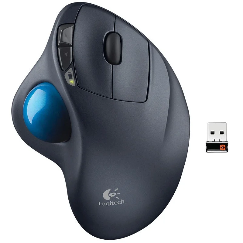 Original Logitech M570 Mouse Gamer 1000DPI Teclado e Mouse Gamer With USB Receiver Wireless Mouse