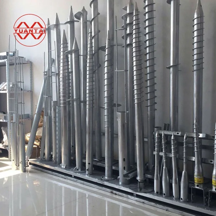 Оптовая продажа стальные спиральные заземляющие сваи по индивидуальному заказу Заводская поставка из