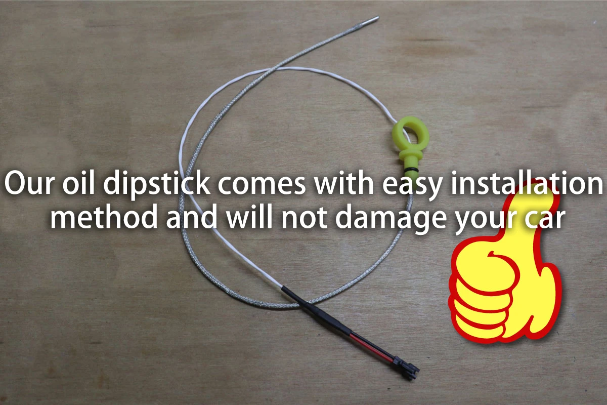 Oil Dipstick Gauge Oil Temperature compatible with Ford Focus MK2