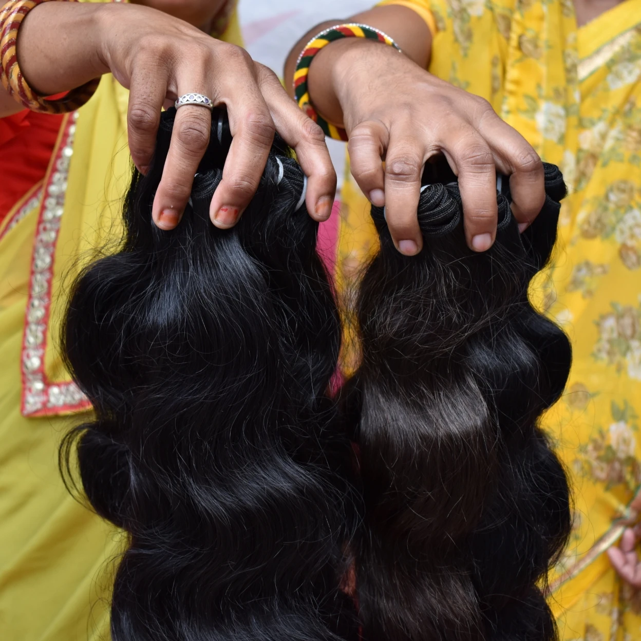 
wholesale cuticle aligned raw indian bodywave human hair 