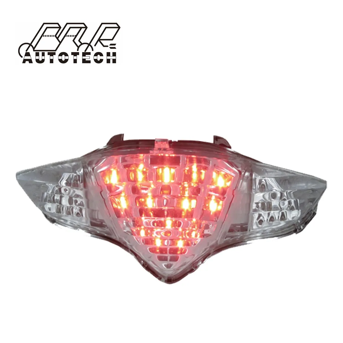 Smoke Motorcycle Led brake Tail Rear Lamp for Honda VFR800 2007-2009
