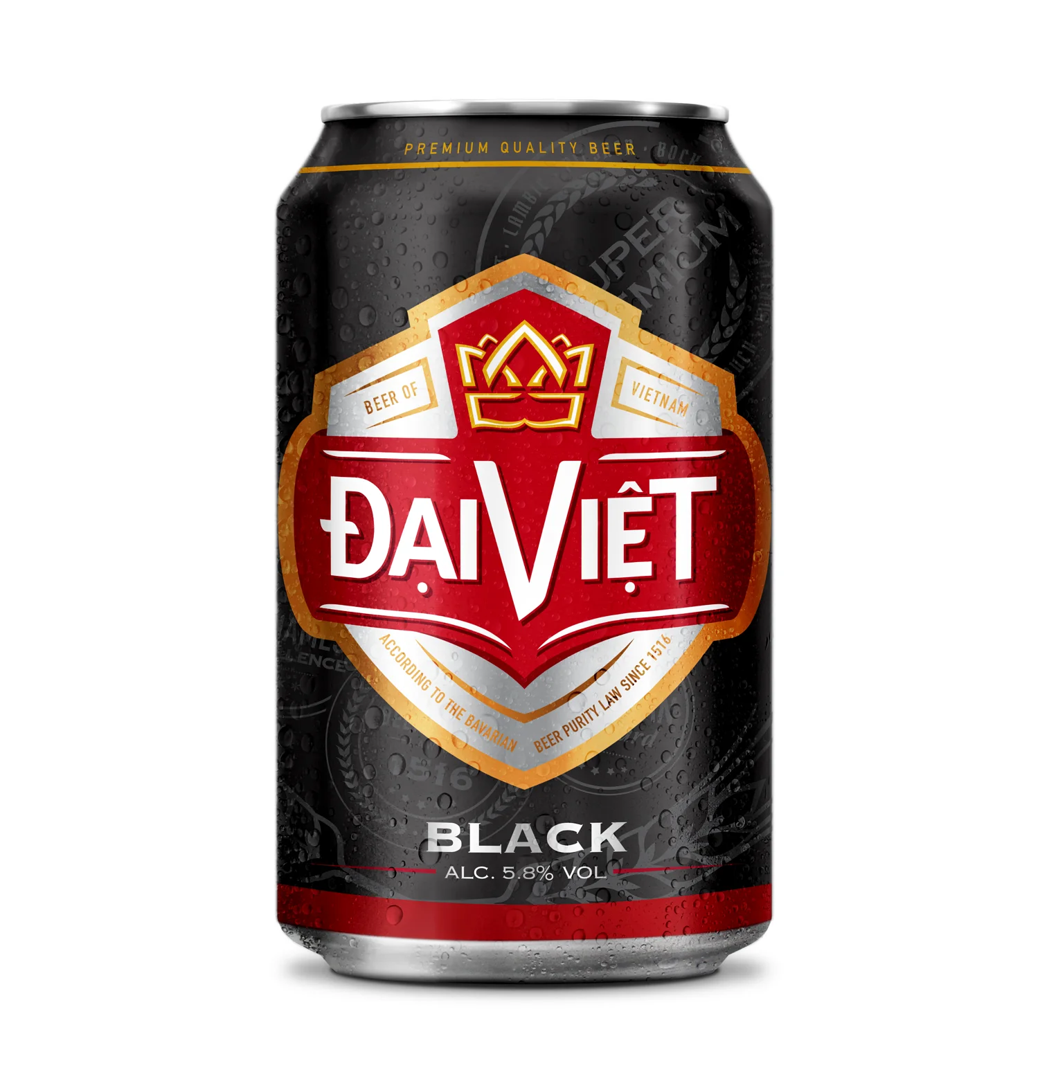Wholesale  Dai Viet  Black beer Can 330ml