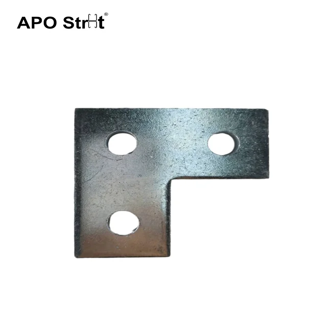 APO 2022 connecting plate supplier oem Steel Wholesale metal corner bracket framing angle fitting 2525G aluminium profile angle