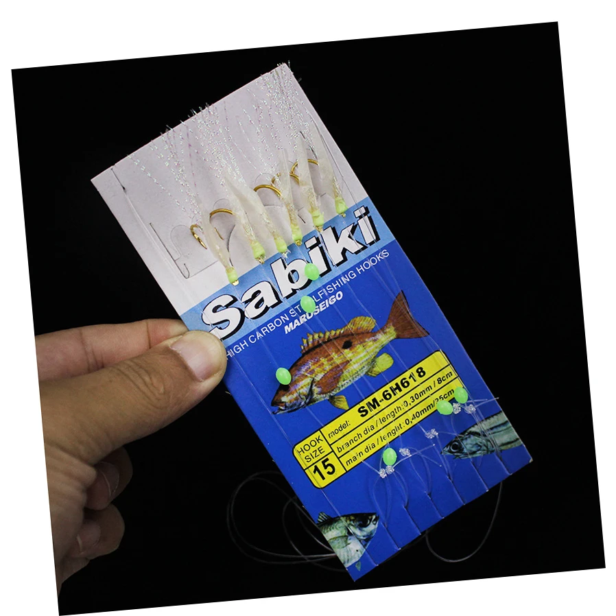 Pesca Feather rigs for sea Fishing sabiki rigs