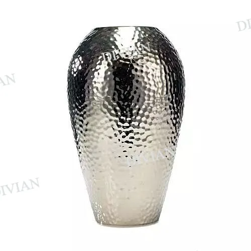 New Handcraft Luxury Design Direct Factory Metal Flower Vases For Home Hotel Wedding Vases Handmade Metal Vases