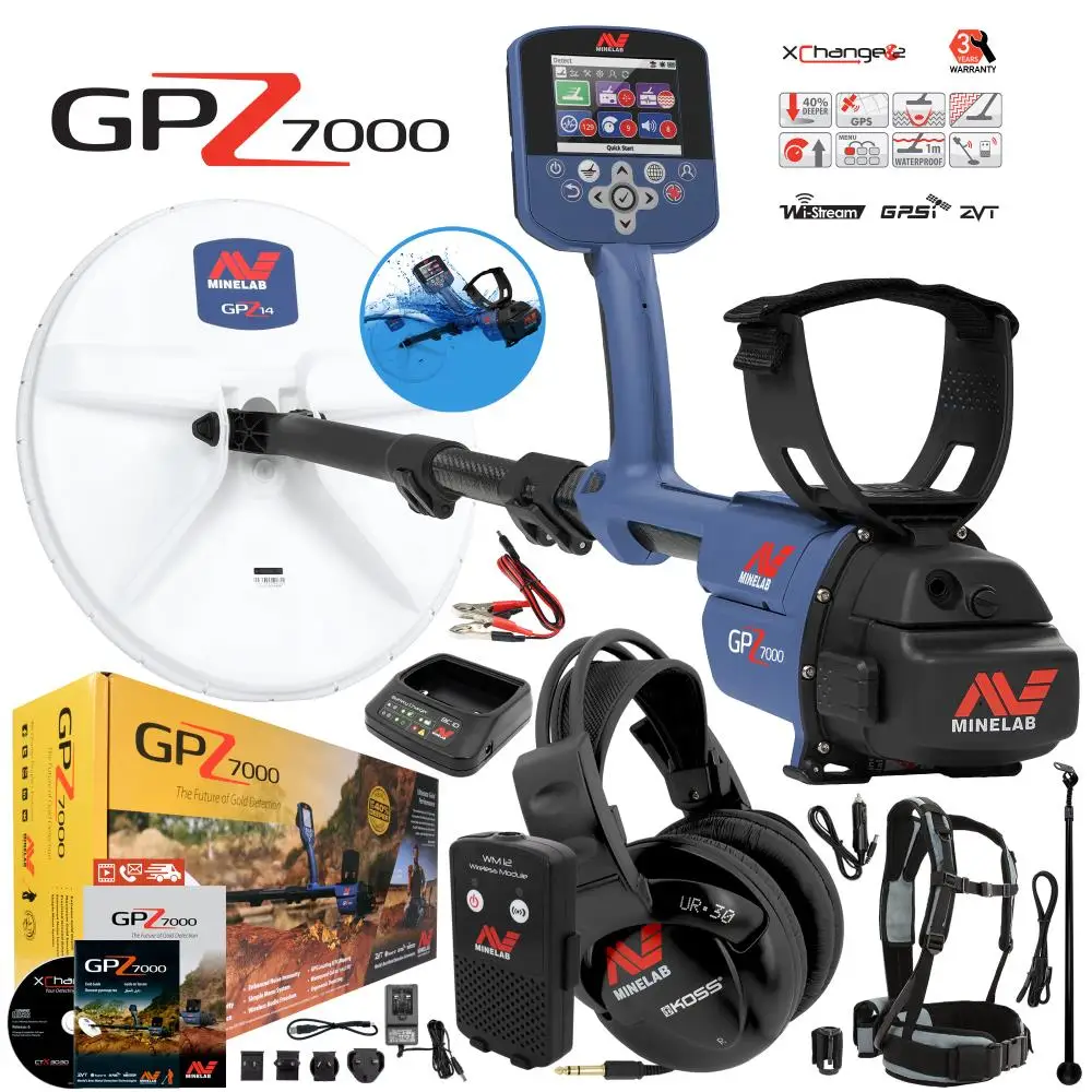 
Wholesales For GPZ 7000 Gold Nugget Metal Detector with LI-Ion Battery 