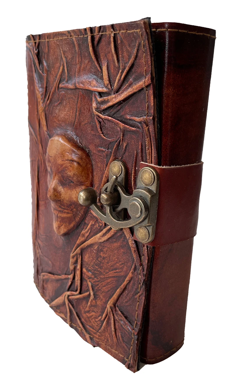 antique horror leather journal handmade vintage brown journal blank book notebook sketchbook diary personalized journal