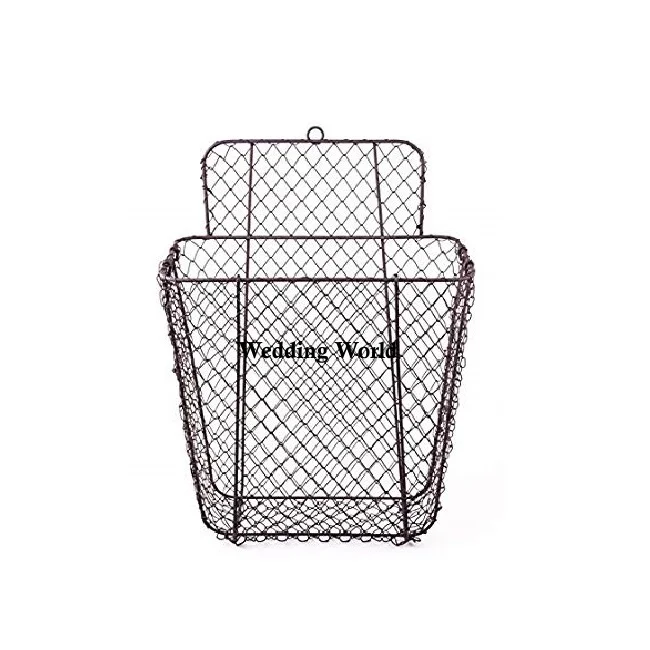 Iron Wire Basket Premium Quality Handmade Designer Wholesale Basket Customized Shape Wholesale Luxury metal Basket